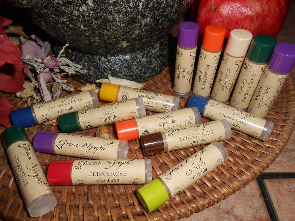 Lip Balm - EARTH MOTHER Collection - 15 Natural, Kissable, Deliciously Fresh Recipes - CynCraft