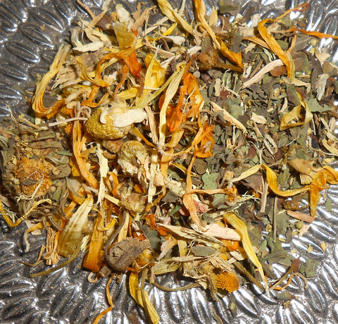 MELLOW YELLOW Herbal Tonic Tea, Organic - Artisan Specialtea Blend - CynCraft