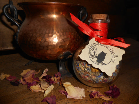 Witch Bottle Spell Jar -- ENERGIZING HAPPINESS - CynCraft